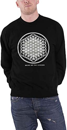 Bring Me The Horizon Sweatshirt Sempiternal Band Logo Official Mens Black S