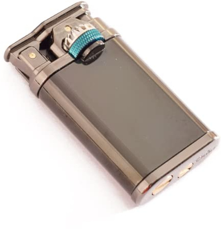 (Sold without Kerosene) Vintage Kerosene Lighter,Portable,Soft Flame,Retro Gift for Men (Black)