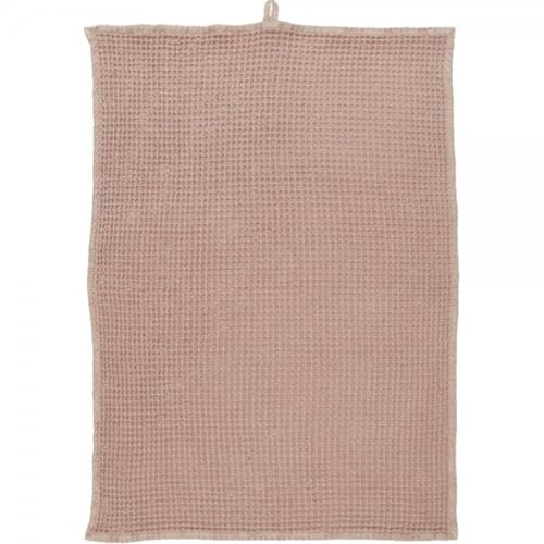 IB Laursen - Geschirrtuch, Küchentuch, Trockentuch - Waffelmuster - Baumwolle - Farbe: Hellrosa - 50 x 70 cm