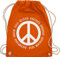 Turnbeutel Rucksack - LGBTQ Kleidung Pride Flag - All equal – Peace - Unisize - Orange - lgbtq+ beutel lgbt zeichen tasche csd stofftasche lesbian bag lqbtq beuteltasche gay stoffbeutel lgbtqia