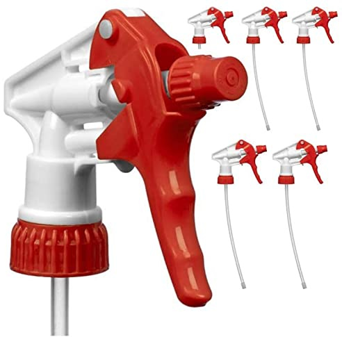 Decony 5 Stück Sprühflaschendüsen, industrieller Sprühflaschen-Ersatzkopf, auslaufsicher, geringe Ermüdung, breite Verwendung, robuste Sprühdüse für Flaschen, 473 ml, 680 ml und 907 ml