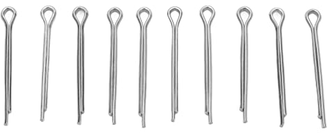 VGEBY 10 Stück Sicherungsstifte für Fahrrad-Scheibenbremsbeläge, Edelstahl, Rostfrei, Geteilter Splint-Sicherungsstift, Ersatz für Scheibenbremse