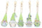 NSXIN 5D Diamond Painting Anhänger Set, DIY Schlüsselanhänger Doppelseitige Diamant Malerei Anhänger, Blumen und Zwerge Painting kit Basteln für Geschenkidee Kunsthandwerk Deko (Stil A)