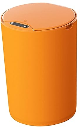 rockible Poubelle Automatique, Poubelle Intelligente Durable, Poubelle sans Contact pour Salle de Bain, Orange 14L