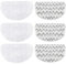 6 Pack Steam Mop Replacement Pads for Bissell Powerfresh Steam Mop 1940 1440 1544 1806 2075 Series, Model 19402 19404 19408 19409 1940a 1940f 1940q 1940t 1940w B0006 B0017, Reusable Cleaning Pad 3+3