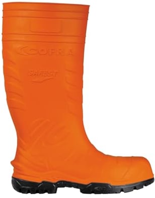 COFRA 00060-N02.W41 SAFEST Orange S5S Ci FO SR Numero 41 Stivale PU/PU Antistatico Arancio/Nero Stivali in Poliuretano da Lavoro Scarpa Antinfortunistica
