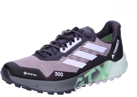 adidas TERREX Damen Trail Running Schuhe Agravic Flow 2 GTX W Preloved Fig/Silver Dawn/Green 41 1/3