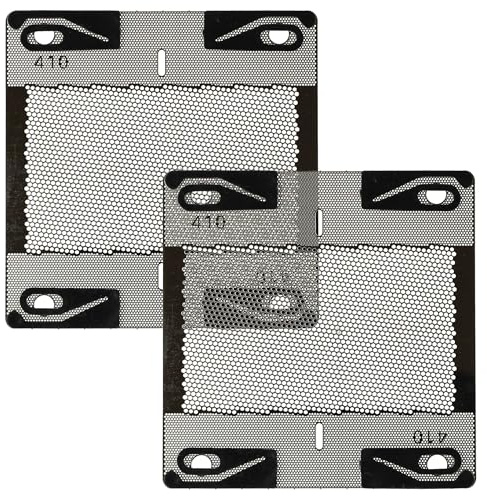 vhbw 2x Scherblatt kompatibel mit Braun Micron L | Micron S, Micron 6009, 2011, Micron, Eltron 770 (Typ 5410) Rasierer Silber