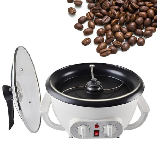 750g Electric Coffee Roaster Machine, Temperature Adjustable With Timer - Ideal For Roasting Coffee Bean, Nut, Peanut, Cashew & Chestnuts - Automatic Household Roaster