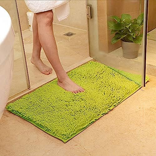 Badezimmermatte, 80 x 120 cm, Badezimmerteppich, Tür-Bodenmatte, saugfähig, rutschfest, Badematte, Küchenteppich, Teppiche, Schlafzimmerteppich, Badematte, Badezimmer-Toilettenvorleger, Gras