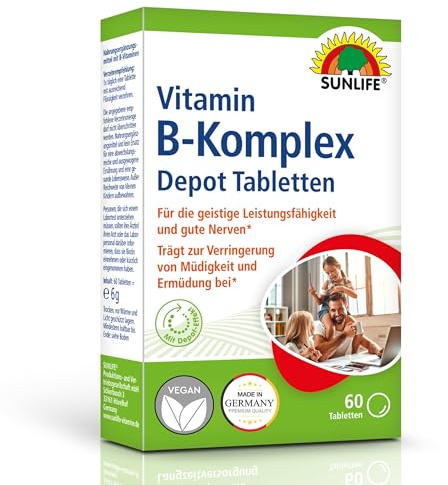 Sunlife Vitamin B-Komplex Depot Tabletten I 60 Tabletten