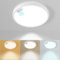 20W Plafón LED con Sensor de Movimiento Radar, Plafon de Techo Redonda Ultra Delgada, 3000K/4000K/6000K, para Pasillos, Porche, Entrada, Escalera Ø22CM (1PC）