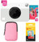 KODAK Printomatic Full-Color Instant Print Camera Starter Bundle + Soft Case + Zink 20pk Photo Paper - Colorful Photos On 2x3 Sticky-Back Paper - Fun Gift for Birthday Christmas Holiday - Grey