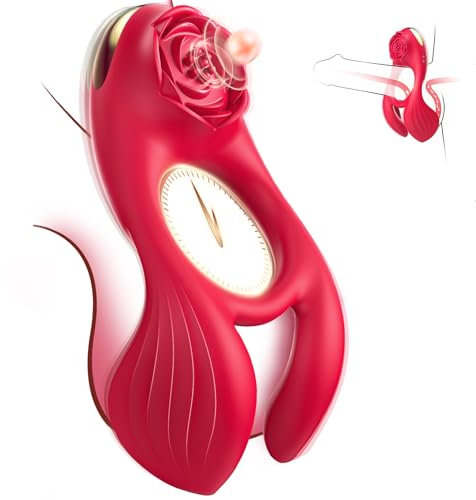 Anillo Vibradorador Pene Clítoris Juguetes Eróticos para Pareja Sexuales - 4 en 1 Vibradorador Hombre Juguetes Sexuales Anillo Vibrador, Anillo Pene Masculino Ereccion, Brinquedos Sexuais para Casais