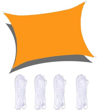 Grande tenda parasole impermeabile per giardino, piscina, spiaggia, 6 x 8 m, protezione UV 95%