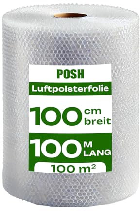 Film à bulles 100 m x 100 cm de large, idéal pour l'emballage, l'expédition et la protection, matériau de remplissage