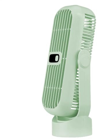 Small Desk Fan - Rechargeable Table Fan | 360-degree Cooling | Electric for Table, Rotatable Electric Cooling Device, Personal Cooling for Living Room, Hot Weather Accessories for Room