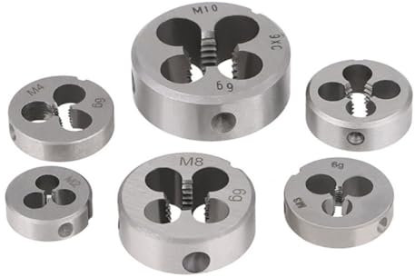 ANSIEDIO Terraja de Roscar Métricas M16 x 2mm Terraja Redonda Troquel para Roscar de Aleación de Acero