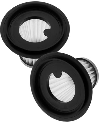 Homoyoyo 2pcs Replacement Washable HEPA Filters for Handheld Cordless Vacuum Cleaner Small Vacuum Cleaner Filter Parts for Car Use Compatible with