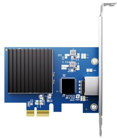 YIGZYCN Scheda di rete da 10 Gbps Slot PCIe4.0 Larghezza di banda 16 Gbps Chip RTL8127 Design a basso consumo per giochi NAS e macchine virtuali NIC PCIe non richieste su disco