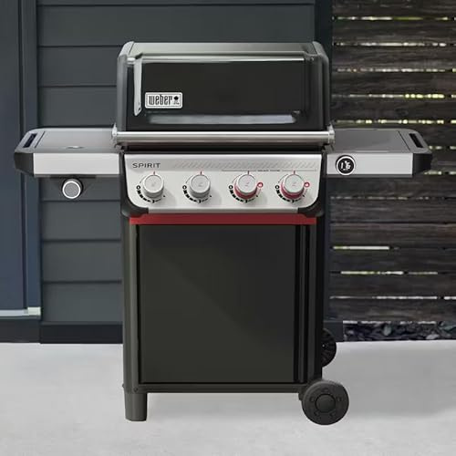 Weber Spirit EX-435 Gasgrill, Schwarz, Smart-Technologie mit integriertem Thermometer