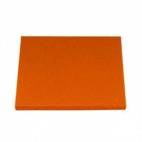 Filz Untersetzer 10 x 10 cm eckig mandarine Daff