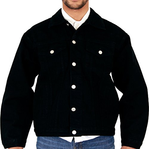 MENS AZTEC CASUAL DENIM JACKETS STONEWASH LIGHTWASH BLACK S M L XL 2XL 3XL 4XL