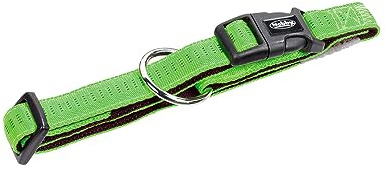 Nobby Halsband Soft Grip, hellgrün/braun L: 40/55 cm, B: 25 mm, 1 Stück