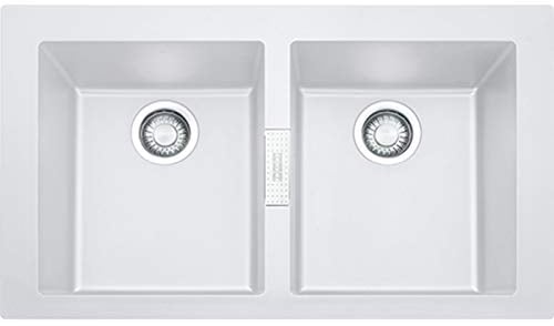 Franke SID 620 114.0191.184 Tectonite Sirius 184-Fregadero empotrable, Color Blanco, Cromo, 860 x 510 month
