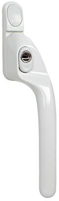 White ERA UPVC Offset Locking 40mm Window Handles (Right Hand)