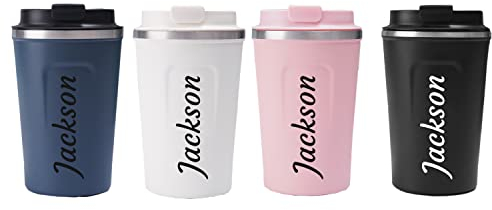 SHUMEI Tasse de voyage personnalisée personnalisée Différents Designs Double tasse à café isolée à double paroi pour voyager, travail, cadeau de gymnase