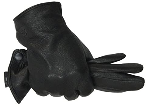 KMMBBTY Winter Man Wasserdichte Lederhandschuhe Herren Warme Weiche Herren Arm Ärmel Handschuhe mit Fell Wollfutter Standard 11.5