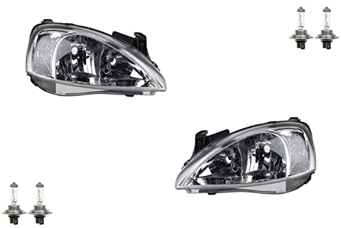 Johns, passend für Opel Corsa Scheinwerfer C 09/00-06/03 mit H7/H7 Set links & rechts