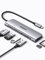 UGREEN Revodok Hub USB C HDMI 4K 6 In 1 Adattatore Type C Lettore di Schede SD TF Compatibile con MacBook Pro Air M2 M1, iPad, iPhone 16 Plus Max, Galaxy S24 (Argento)