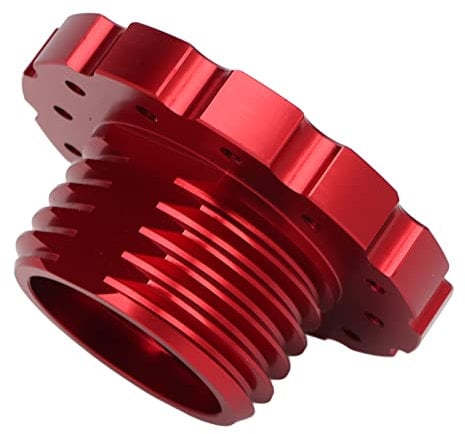 Gaming Steering Wheel Adapter, Aluminum Alloy Steering Wheel Spacers Adapter Plate, Wheel Adapters Spacers Replacement for Sparco Luisi NRG (Red)