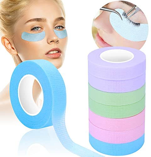 8 Rolle Wimpern Tape Wimpernverlängerung Band lash tape eyeliner tape Wimpern Verlängerung Band tape Wimpernband Wimpernverlängerung Zubehör für Versorgung Auge Wimpern Werkzeuge 9m/10 Yard Jede Rolle