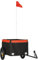 vidaXL Rimorchio da Bici Nero e Arancione 30 kg in Ferro
