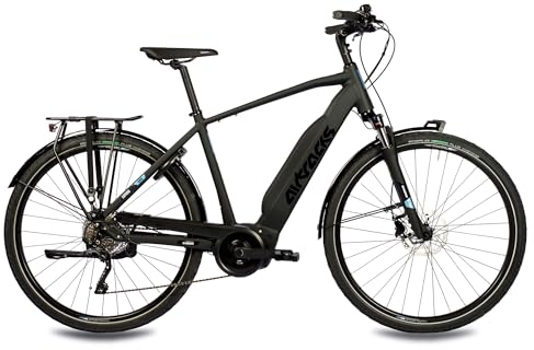 Airtracks 28 Zoll Herren E-Bike Trekking Fahrrad Lumina Performance LINE Gen3 500Wh 10s Shimano DEORE XT - Rahmenhöhe 56cm (Körpergröße 175-185cm)