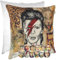 Kissenbezug Dekokissen Gobelin Kissen Sofakissen Kissenbezüge Kissenhülle Zierkissen Pop Art Motiv beidseitig Bedruckt David Bowie 40x40cm mit Füllung