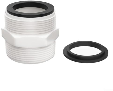 Adaptador de manguera de piscina, conector de manguera de piscina, conector de manguera dividida de piscina con diseño dividido 2 en 1 para piscinas sobre el suelo (1 unidad)