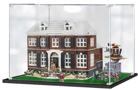 XDHVBES Staubdichte Vitrine aus Acryl, entworfen für Lego 21330 Home Alone Model Collection Schutzvitrine (Modellbausatz nicht im Lieferumfang enthalten) (3 mm), Weiß