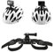 Vented Helmet Strap Mount,Plastic Action Camera Helmet Mount,Adjustable Bike Helmet Strap Head Belt Mounting Adapter Base Mount Chin Strap Attachment with Bracket Adapter Base for 9/10 Motion Camera