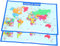 OFFSCH Paquete de 2 Mapas del Mundo para Pared Pósteres de Mapas del Mundo Grandes para Niños Y Niñas Juego de Mapas Educativos para Preescolar