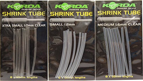 Korda Shrink Tube Clear Schrumpfschlauch Karpfen Rigs Karpfenrigs Angelzubehör Schrumpf-Schlauch Shrinktube Karpfenmontage, Durchmesser:1.60mm