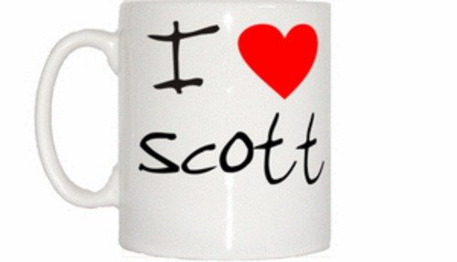I Love Heart Scott Mug