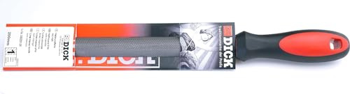 F. Dick Werkstattfeile 2K 200 mm (Feile für allgemeine Arbeiten, Halbrund mit Hieb 1, Stahl, Eisen, NE-Metall) 3352201-2K