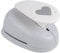 Rayher Hobby 69099000 Motivstanzer Herz, ø 7,5 cm- 3 Zoll, geeignet für Papier/Karton bis zu 200g/m², Orange