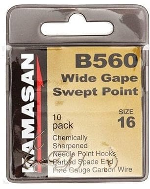 Kamasan B560 Wide Gape Swept Point hooks