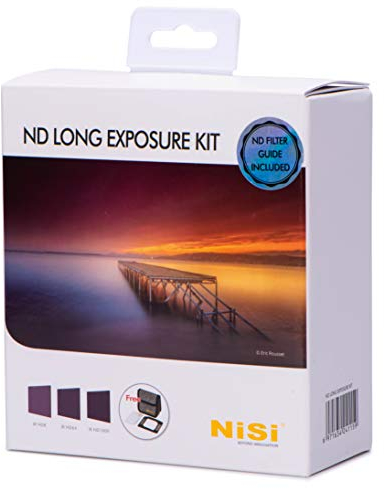 NiSi 100mm ND Filter Kit - Long Exposure Kit inklusive 100x100 mm ND8 (0,9), ND64 (1,8), ND1000 (3.0) Filter mit 1 x NiSi-Filtertasche, 1 x Reinigungstuch, 4 x 100 mm ND-Filterschaumdichtung