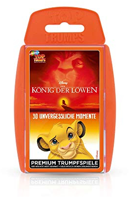 Winning Moves 63407 Simba Top Trumps-König der Löwen: Das Kartenspiel ab 2 Personen zum Disney Klassiker, Trumpfspiel
